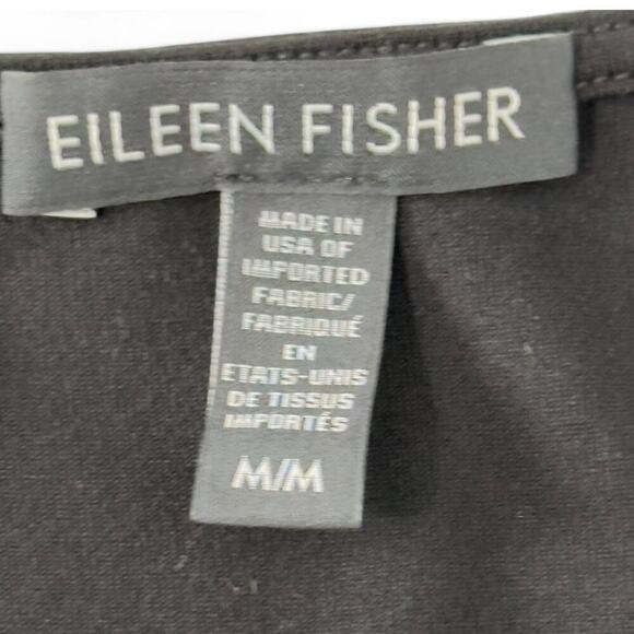 Eileen Fisher Black Tank Dress with Front Pockets (M) - Picture 9 of 10